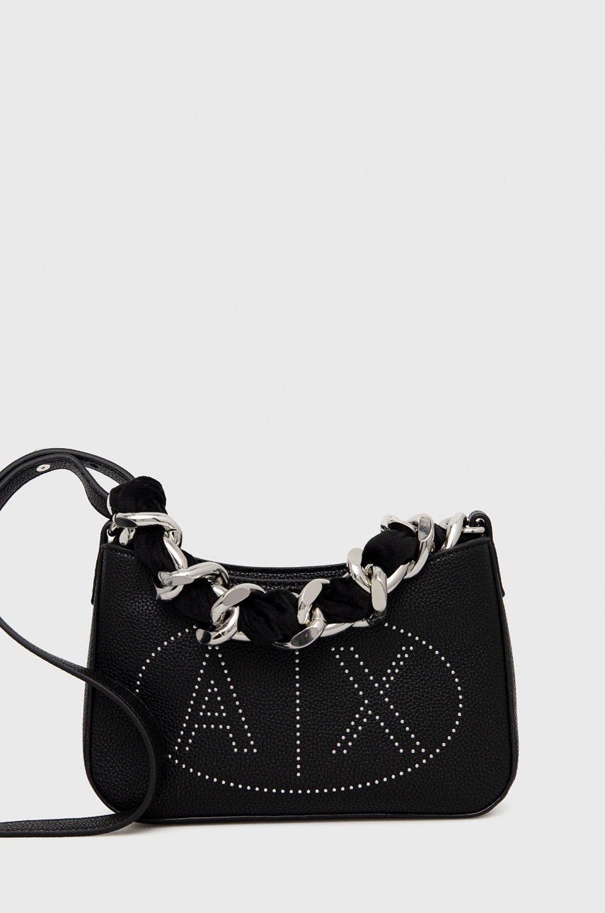 

Чанта Armani Exchange в черно, Черен