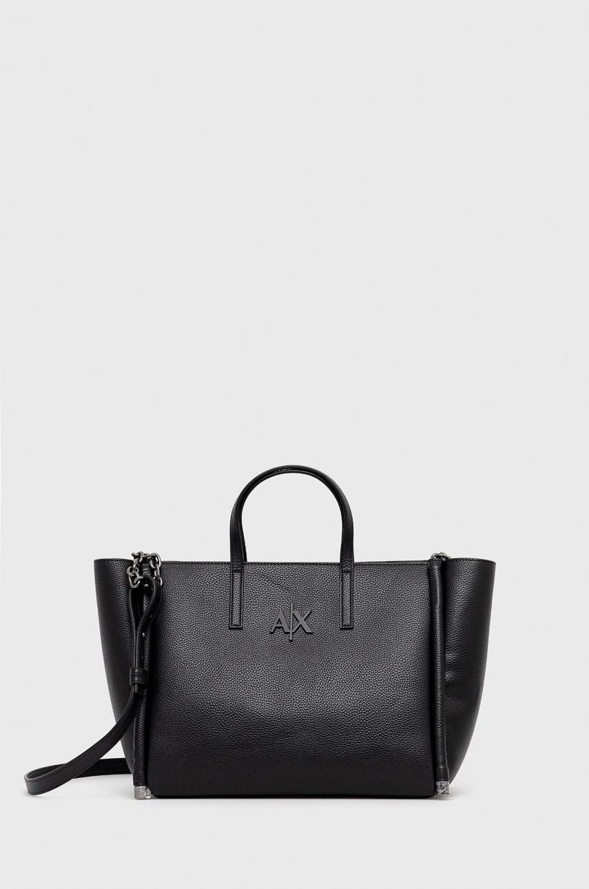

Чанта Armani Exchange в черно, Черен