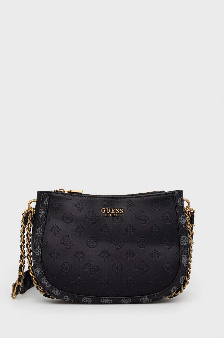 

Чанта Guess в черно, Черен