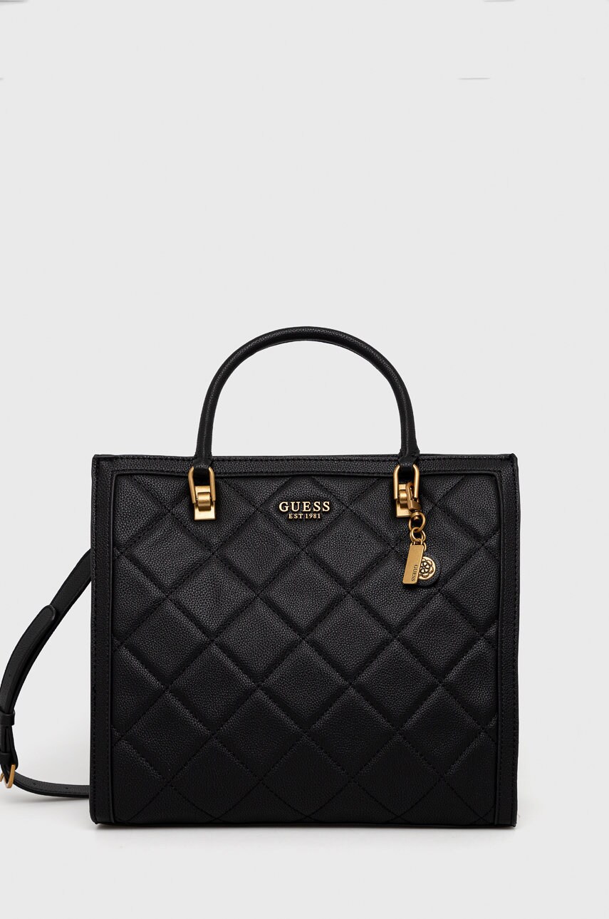 

Чанта Guess в черно, Черен