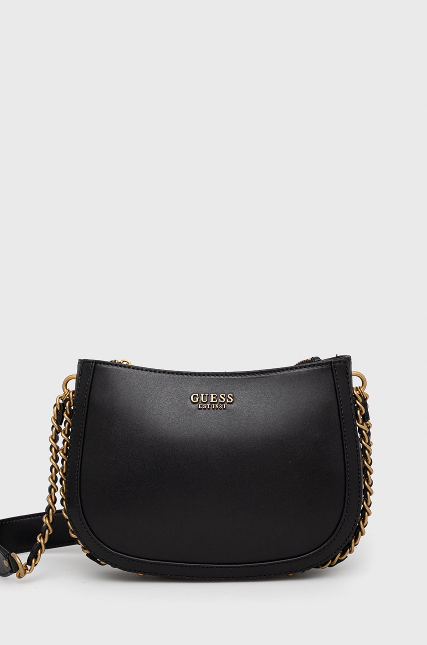 

Чанта Guess в черно, Черен