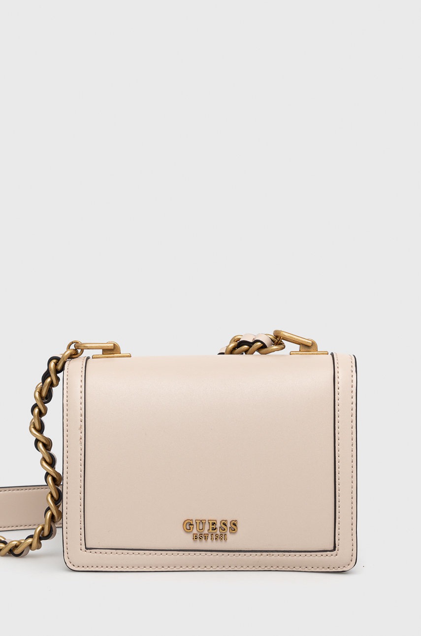 

Чанта Guess в бежово, Бежов
