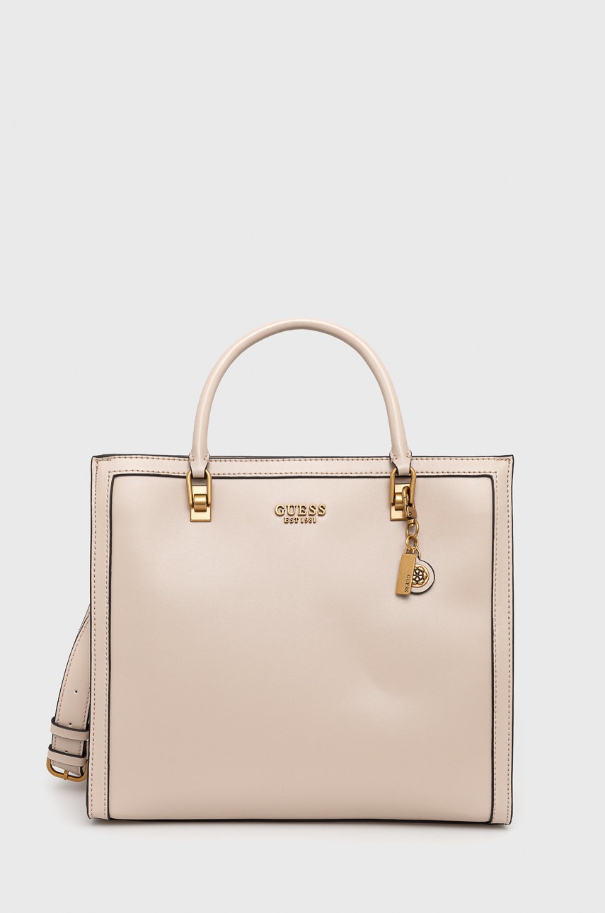 

Сумочка Guess колір бежевий
