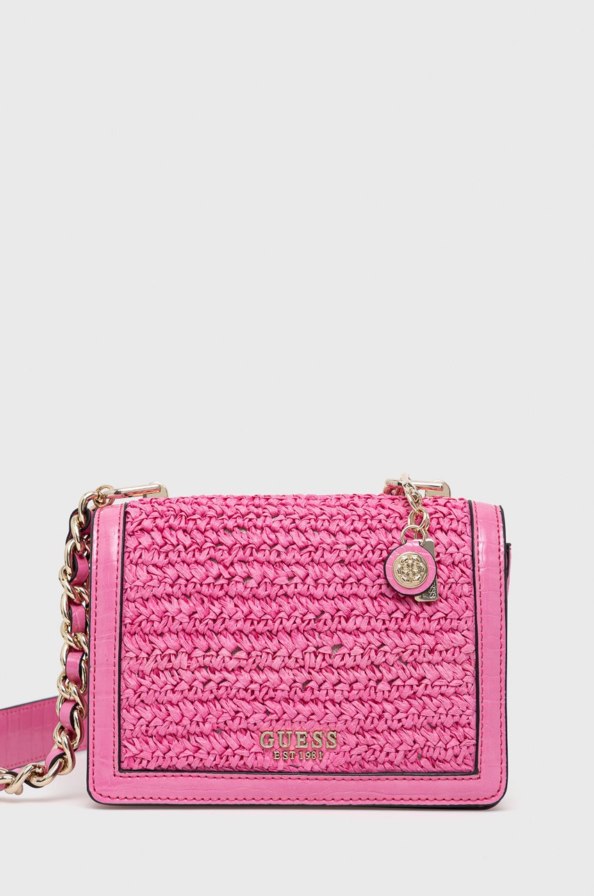 

Чанта Guess в розово, Розов