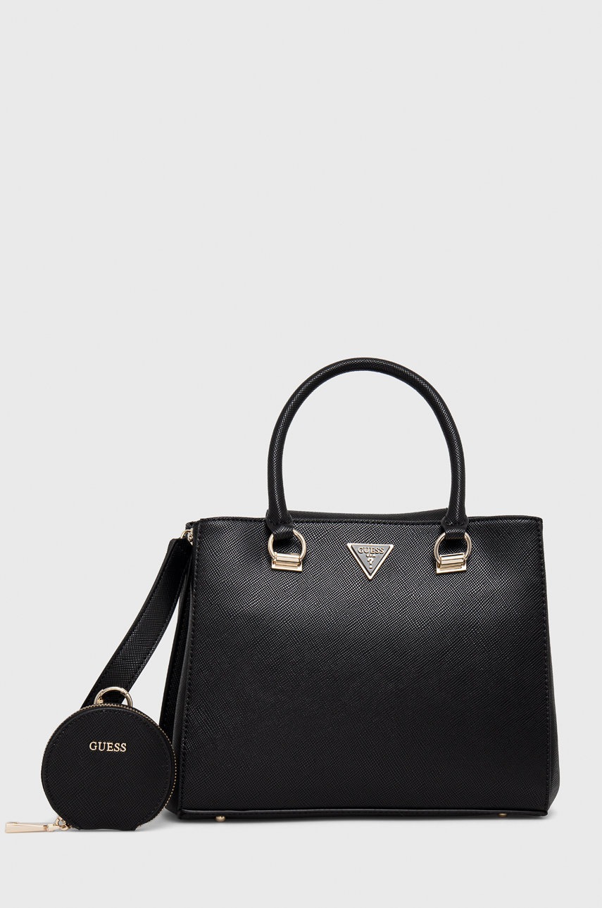 

Чанта Guess в черно, Черен
