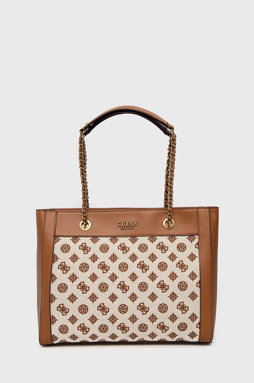 

Чанта Guess в бежово, Бежов