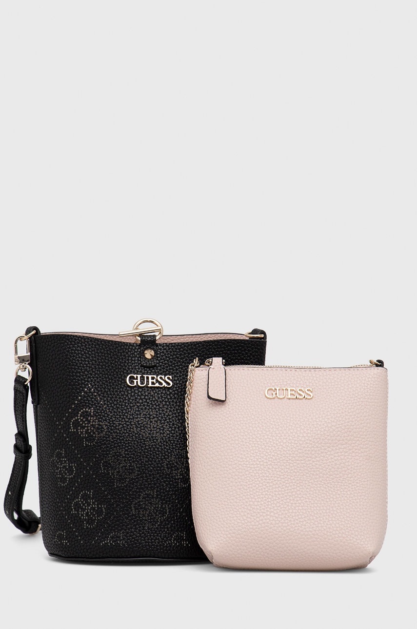 

Чанта Guess в черно, Черен