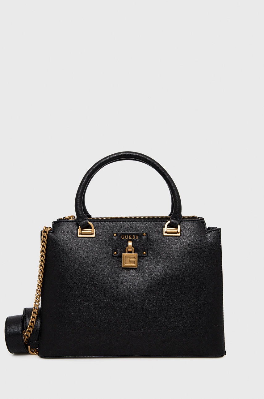 

Чанта Guess в черно, Черен