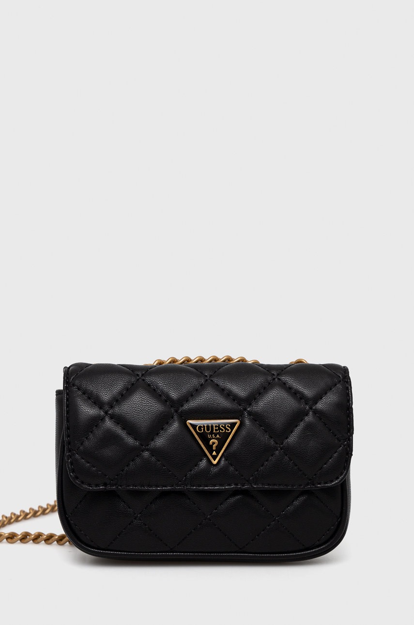 

Чанта Guess в черно, Черен