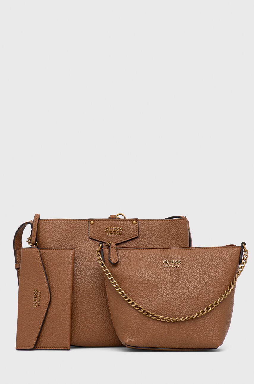 

Чанта Guess в кафяво, Кафяв