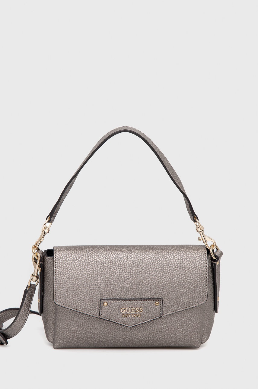 

Чанта Guess в лилаво, Сребърен