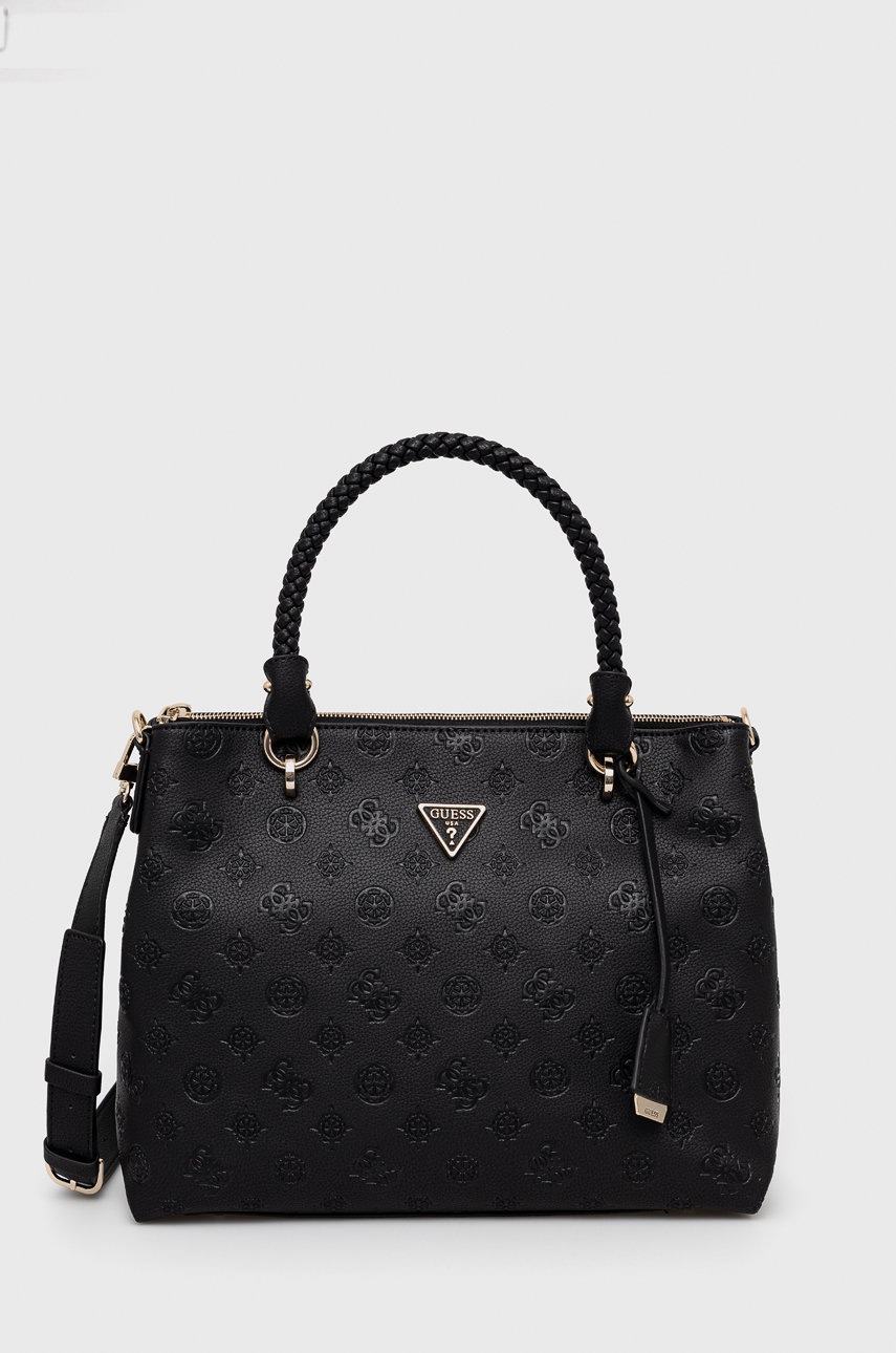 

Чанта Guess в черно, Черен