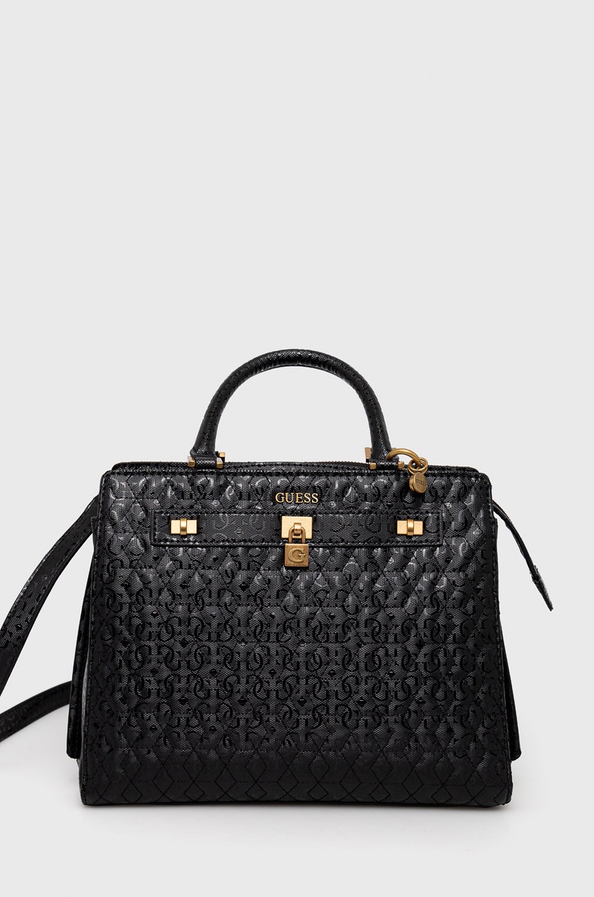 

Чанта Guess в черно, Черен