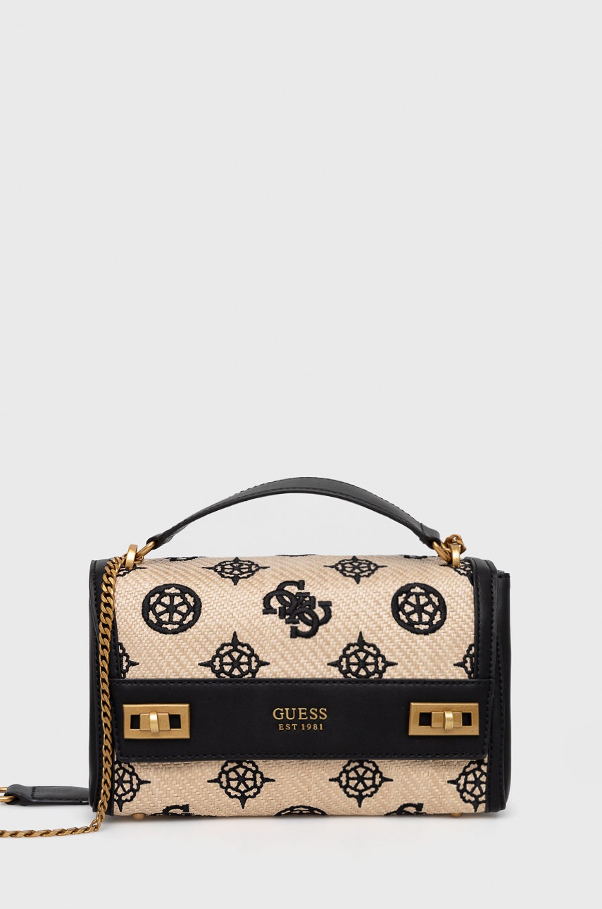 

Чанта Guess в черно, Черен