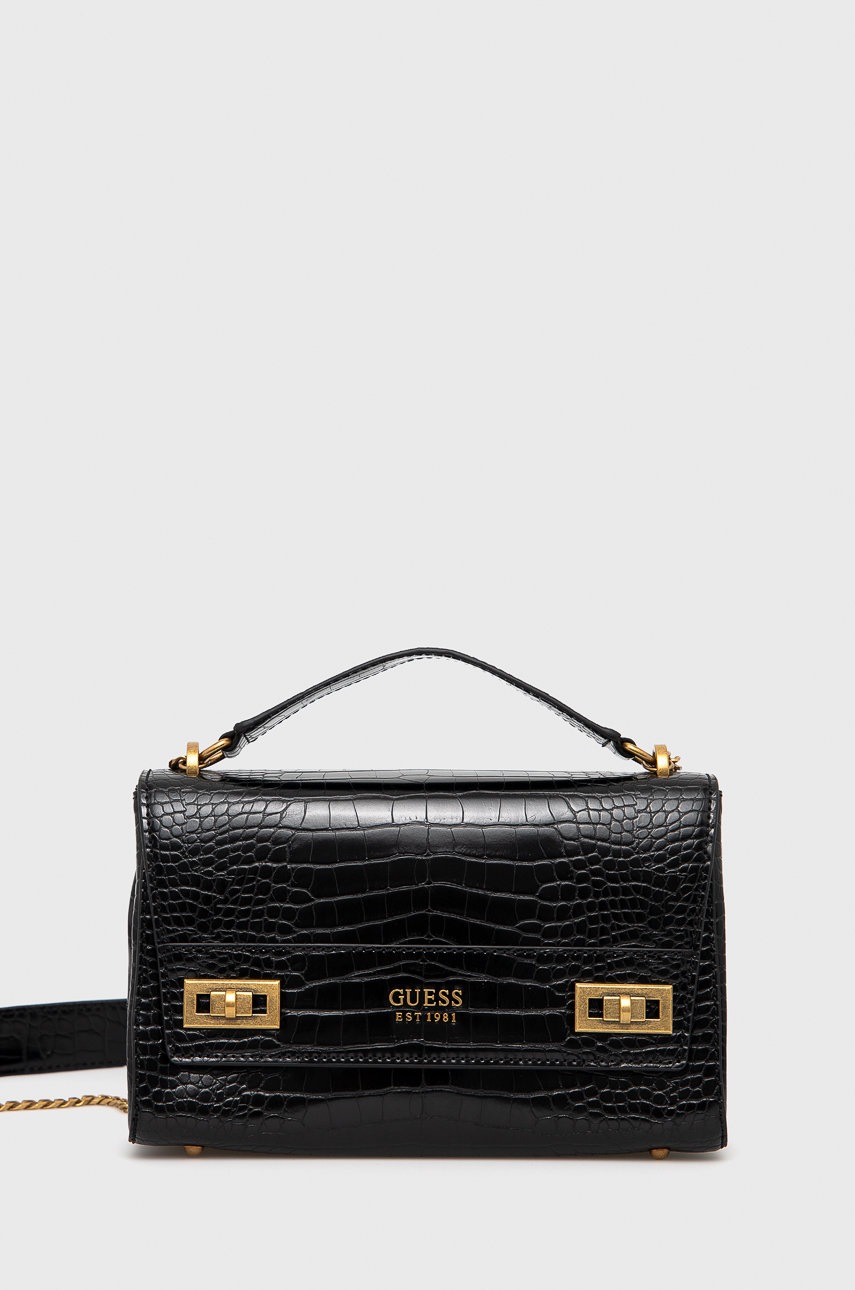 

Чанта Guess в черно, Черен