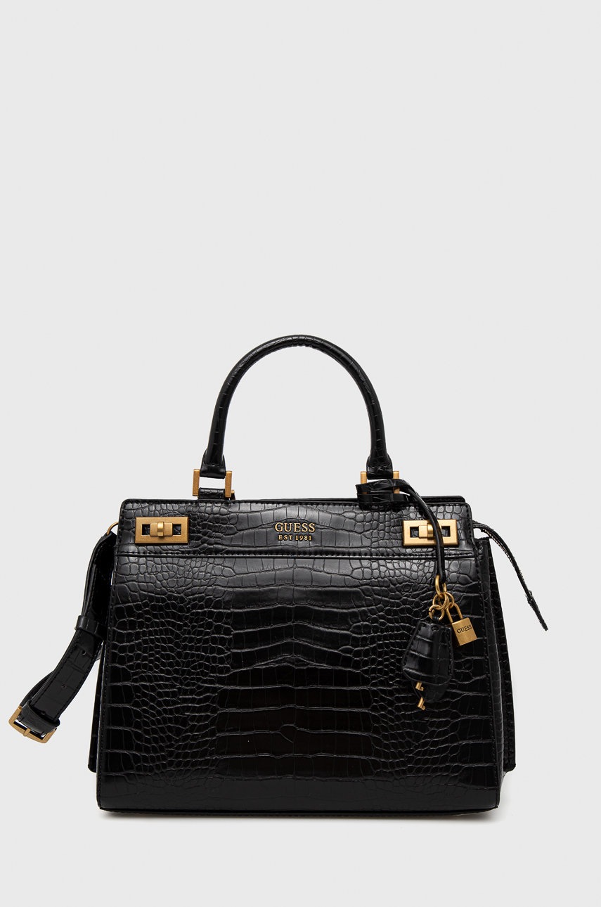 

Чанта Guess в черно, Черен