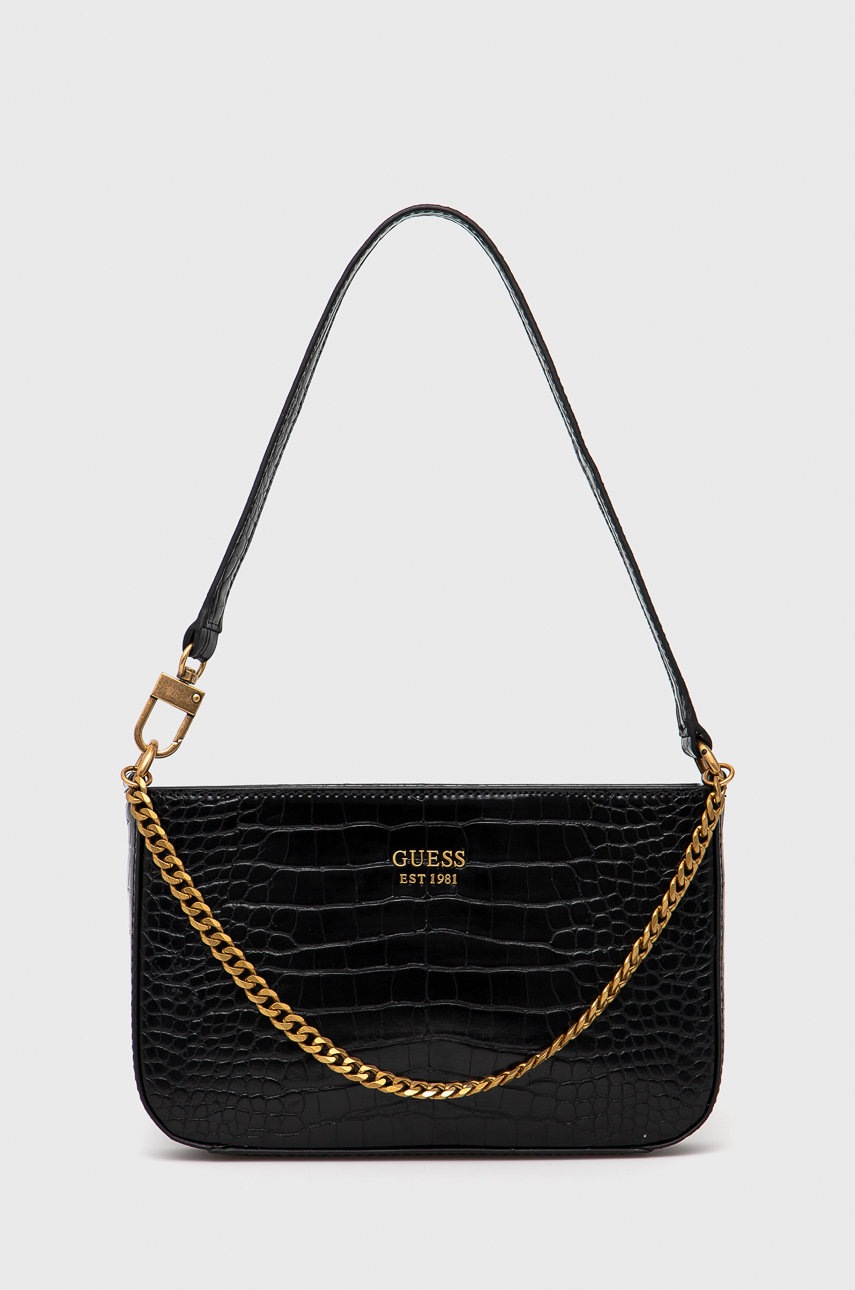 

Чанта Guess в черно, Черен