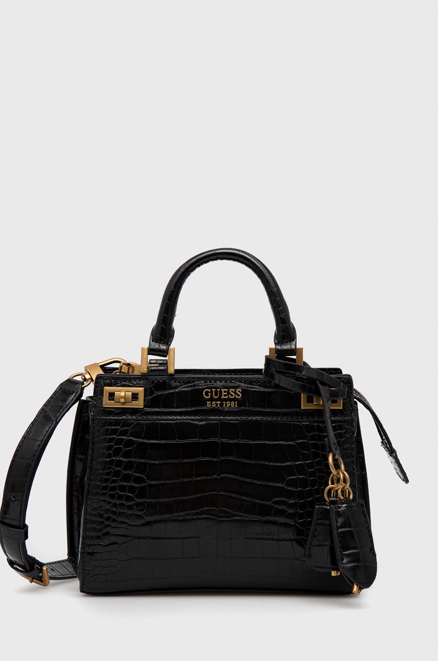 

Чанта Guess в черно, Черен