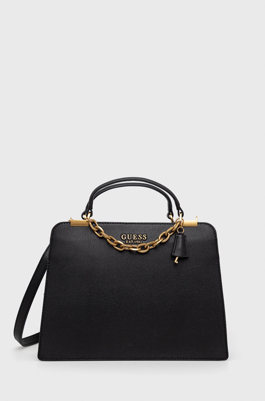 

Чанта Guess в черно, Черен