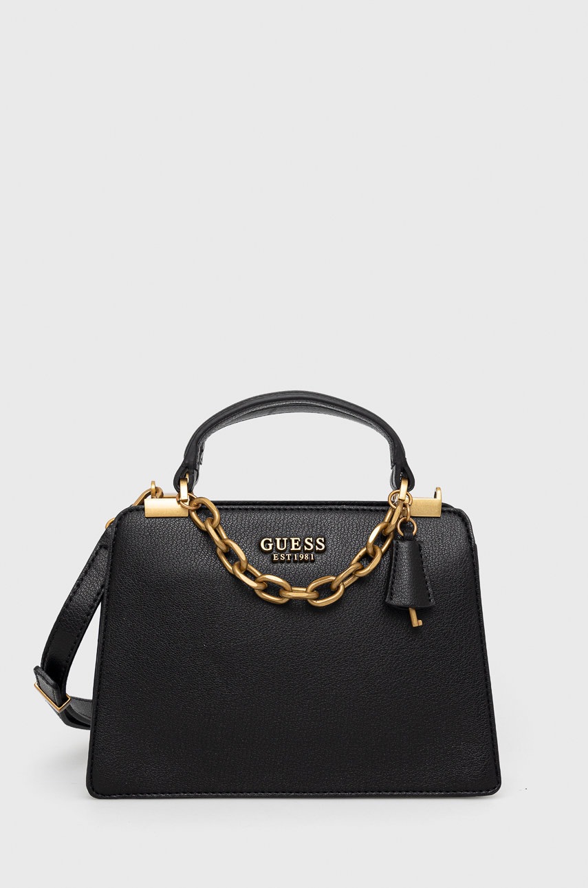 

Чанта Guess в черно, Черен