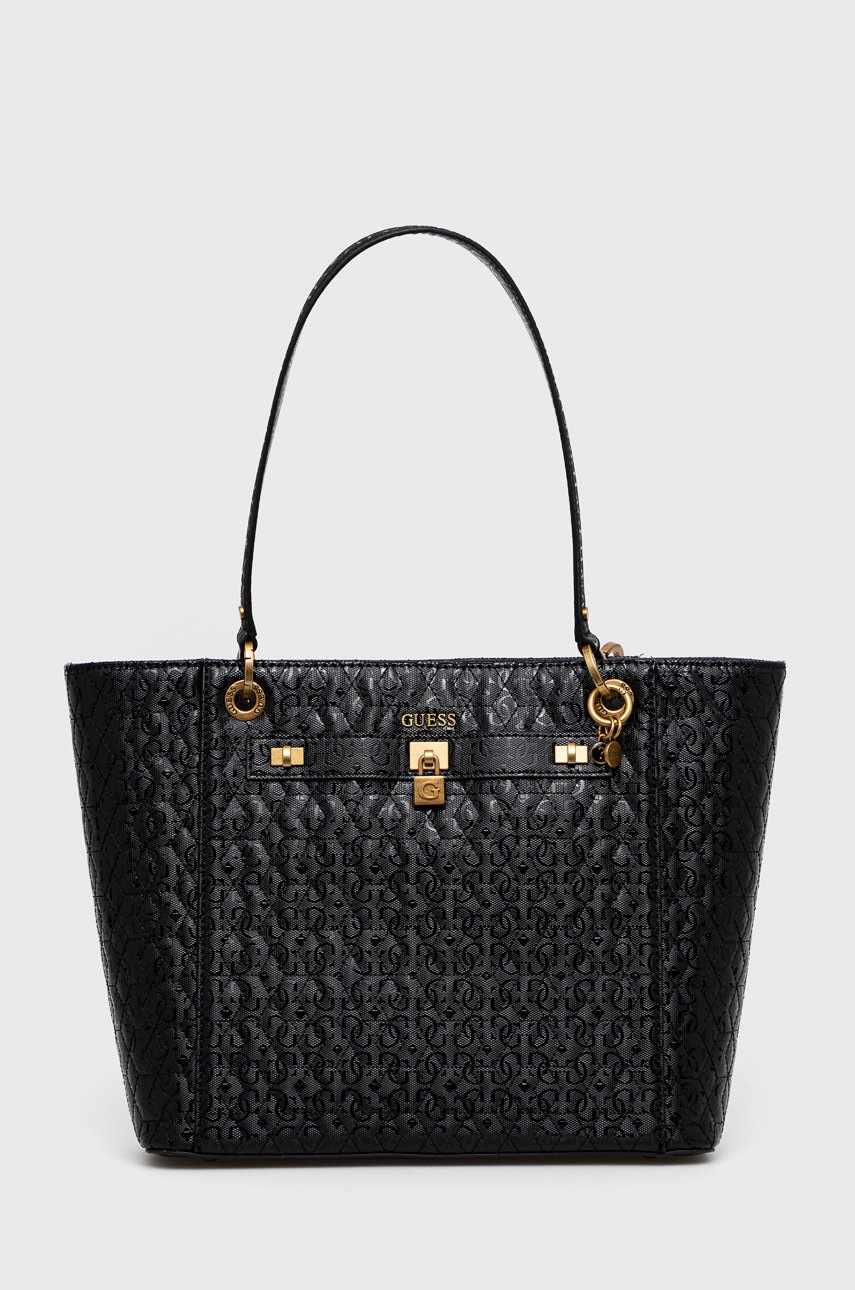 

Чанта Guess в черно, Черен