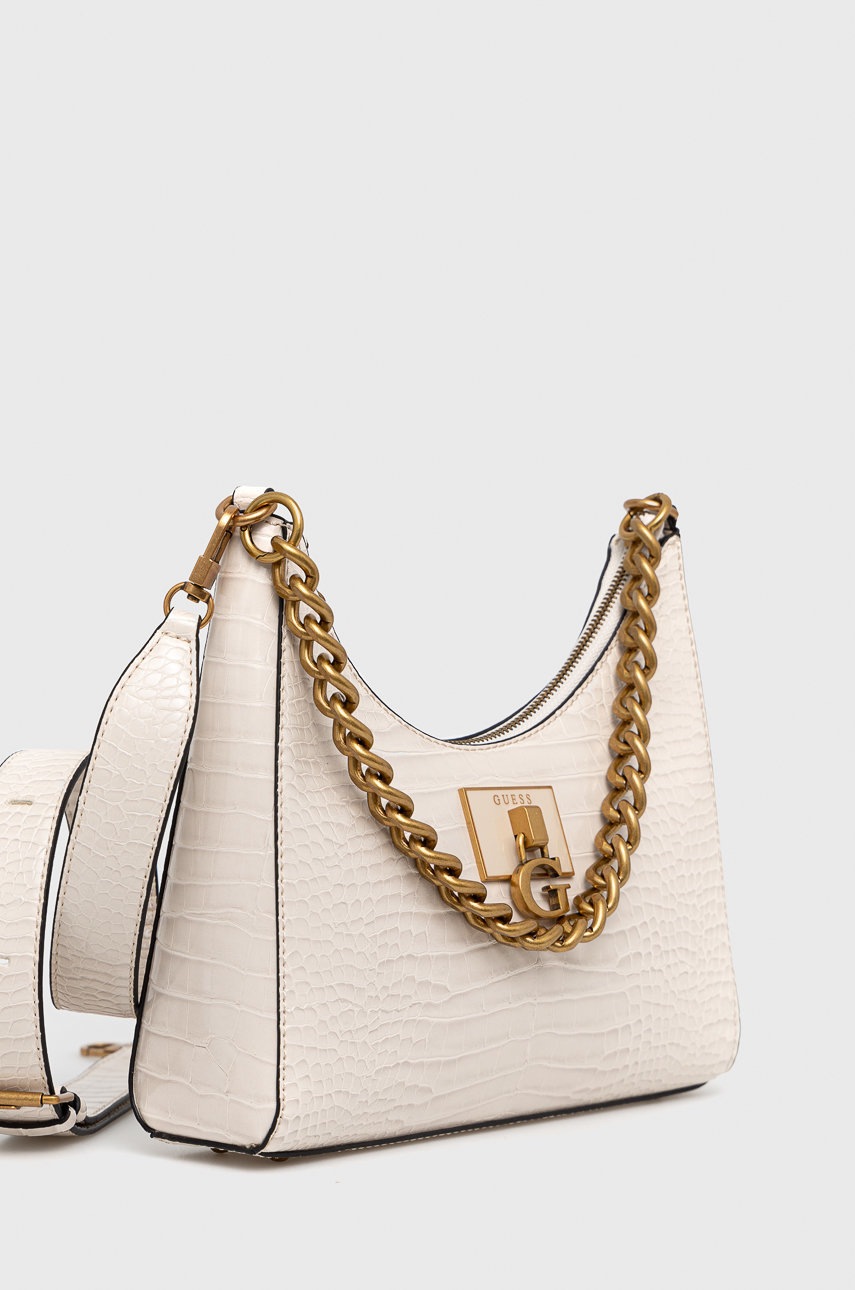 

Сумочка Guess колір бежевий