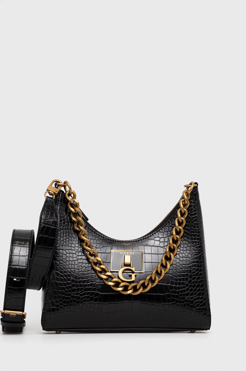 

Чанта Guess в черно, Черен