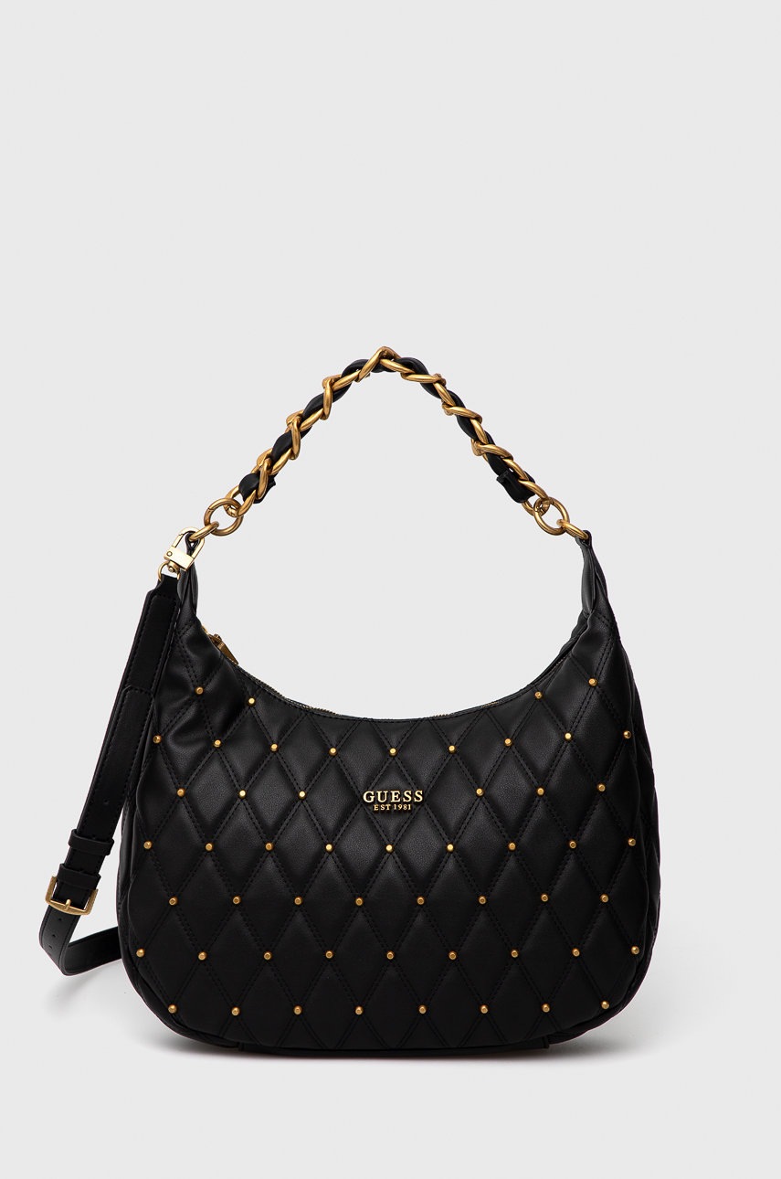 

Чанта Guess в черно, Черен