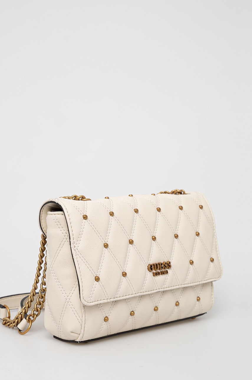 

Сумочка Guess колір бежевий