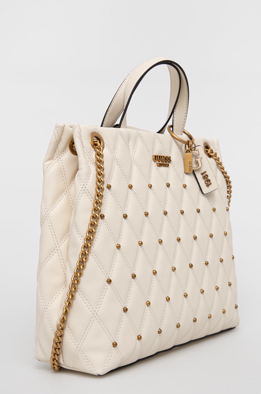 

Сумочка Guess колір бежевий