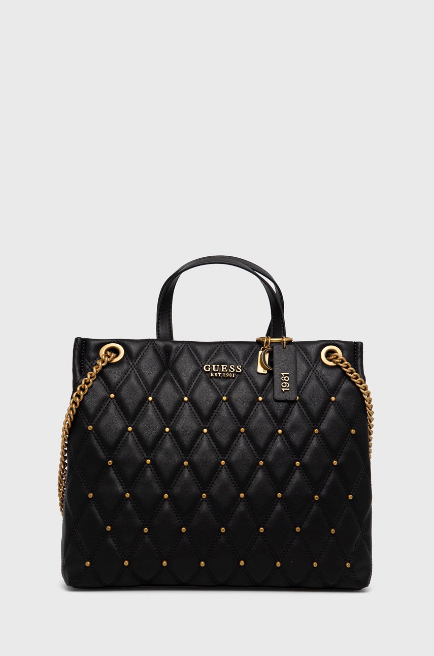 

Чанта Guess в черно, Черен