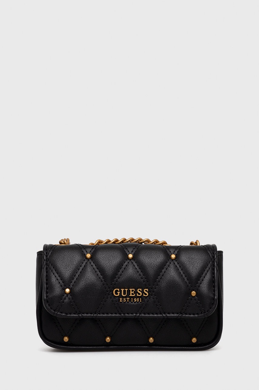 

Чанта Guess в черно, Черен