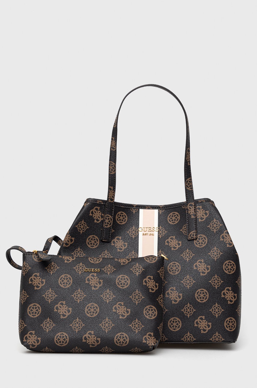 

Чанта Guess в черно, Черен