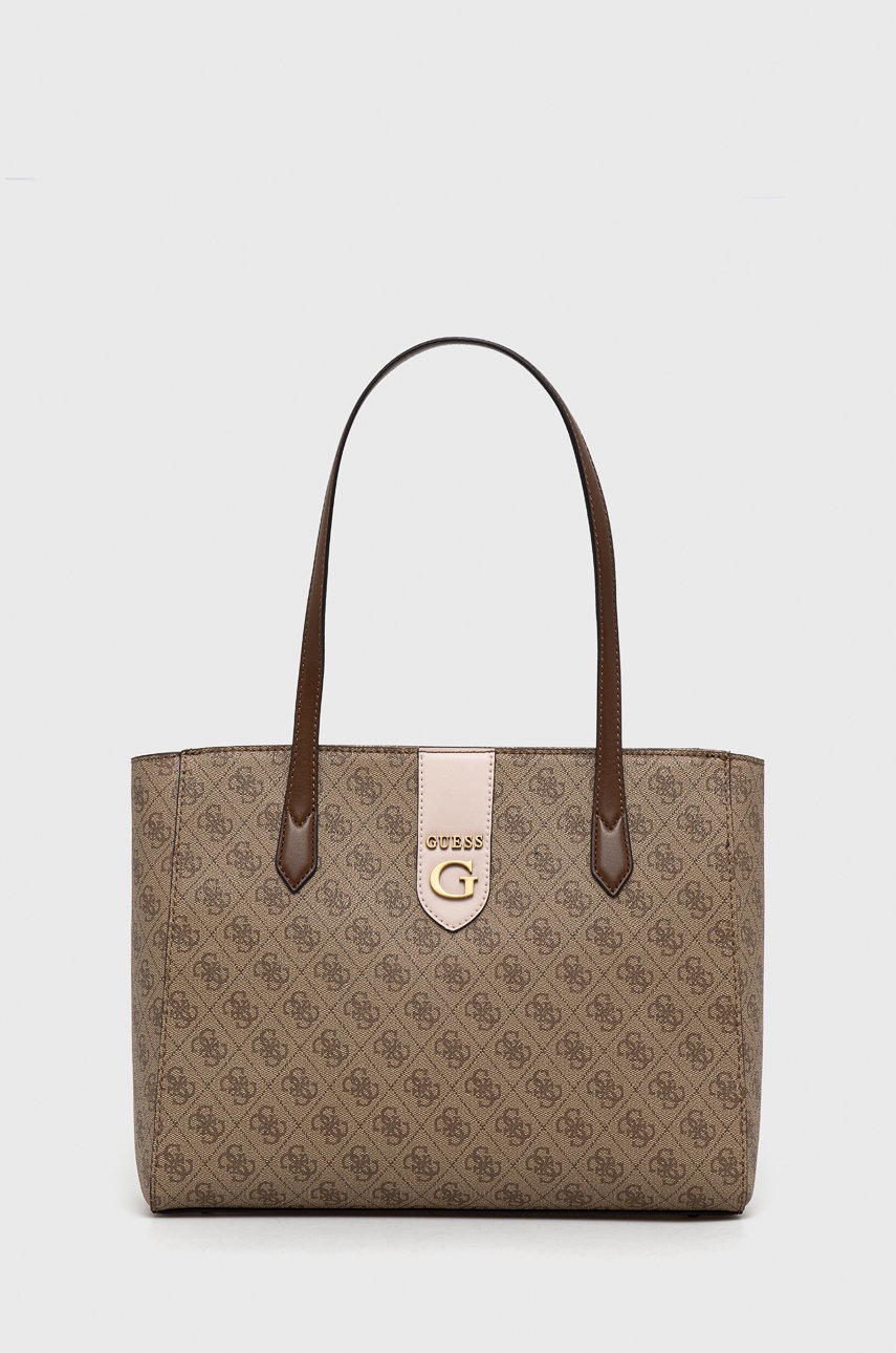 

Чанта Guess в бежово, Бежов
