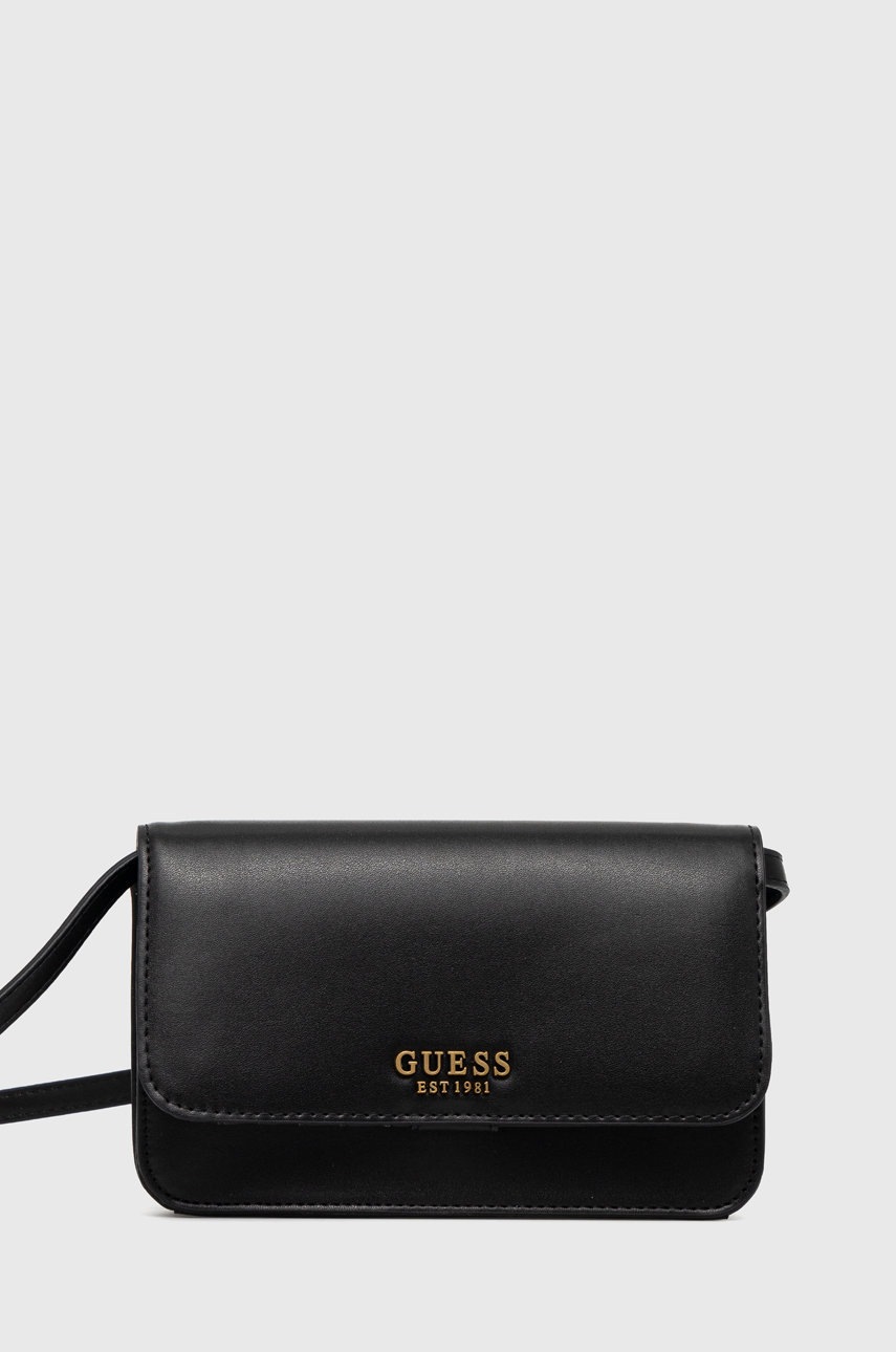 

Чанта Guess в черно, Черен