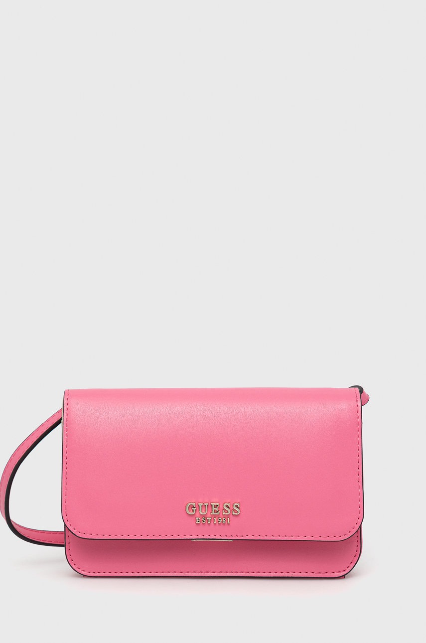 

Чанта Guess в розово, Розов