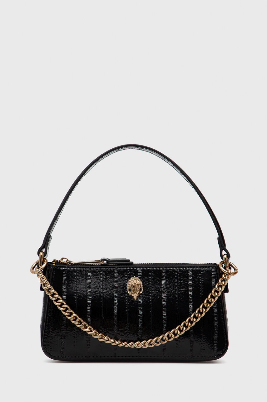 

Кожена чанта Kurt Geiger London в черно, Черен