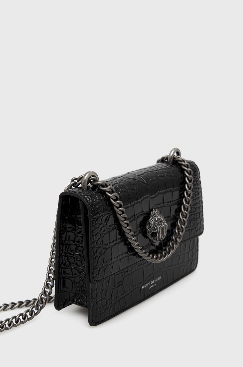 

Кожаная сумочка Kurt Geiger London цвет чёрный