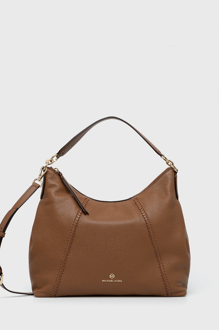 

Кожена чанта MICHAEL Michael Kors в кафяво, Кафяв