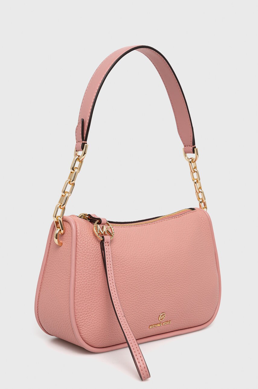 

Шкіряна сумочка MICHAEL Michael Kors колір рожевий