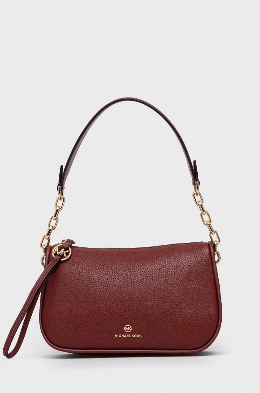 

Кожена чанта MICHAEL Michael Kors в бордо