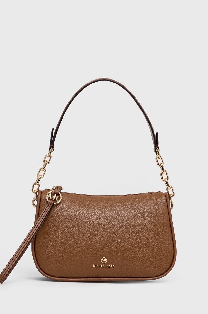 

Кожена чанта MICHAEL Michael Kors в кафяво, Кафяв