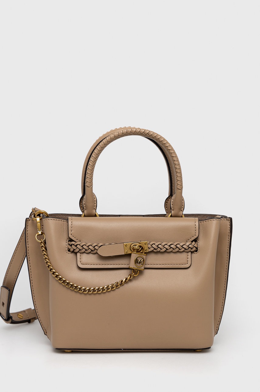 

Кожена чанта MICHAEL Michael Kors в кафяво, Кафяв