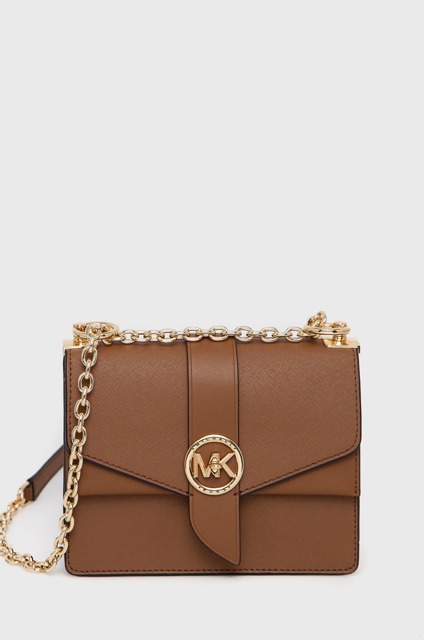 

Кожена чанта MICHAEL Michael Kors в кафяво, Кафяв