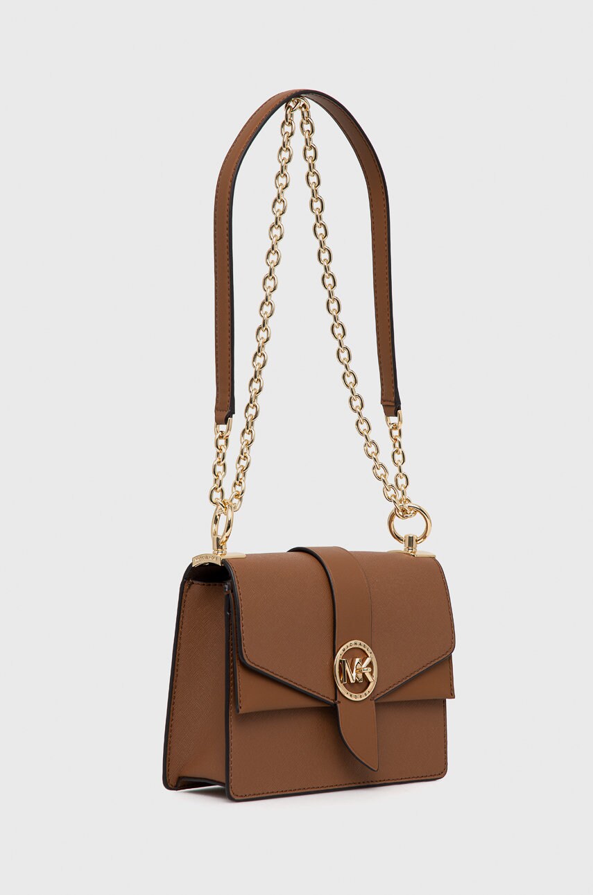 

Шкіряна сумочка MICHAEL Michael Kors колір коричневий