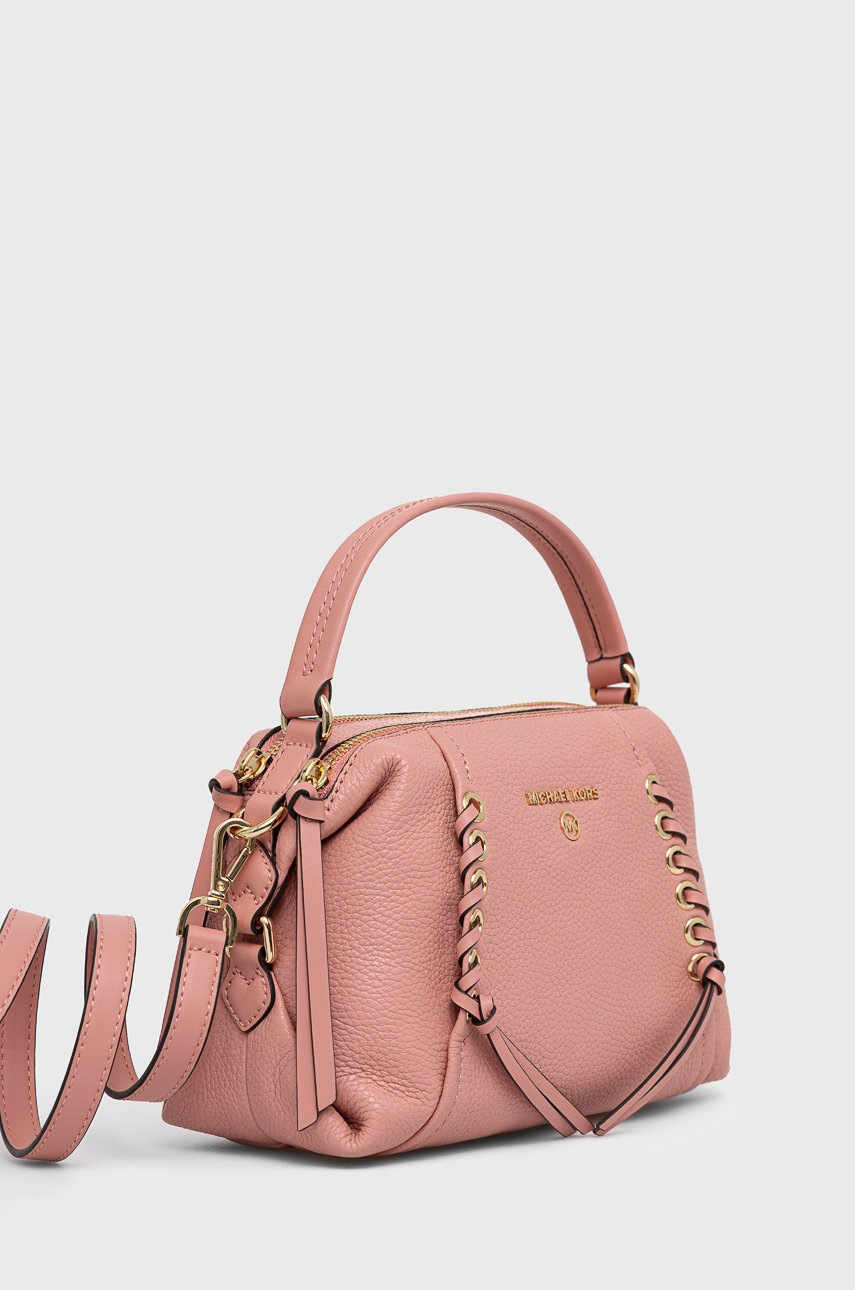 

Шкіряна сумочка MICHAEL Michael Kors колір рожевий