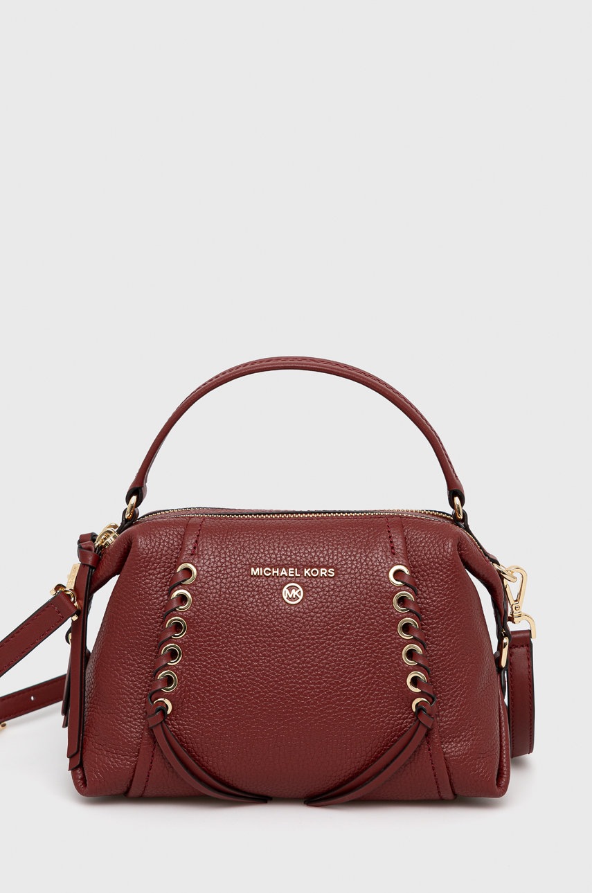 

Кожена чанта MICHAEL Michael Kors в бордо
