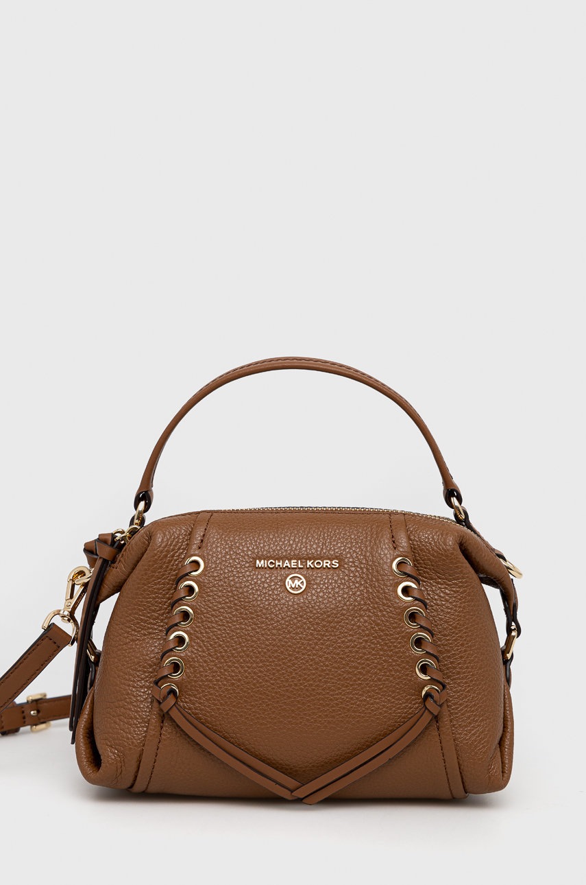 

Кожена чанта MICHAEL Michael Kors в кафяво, Кафяв