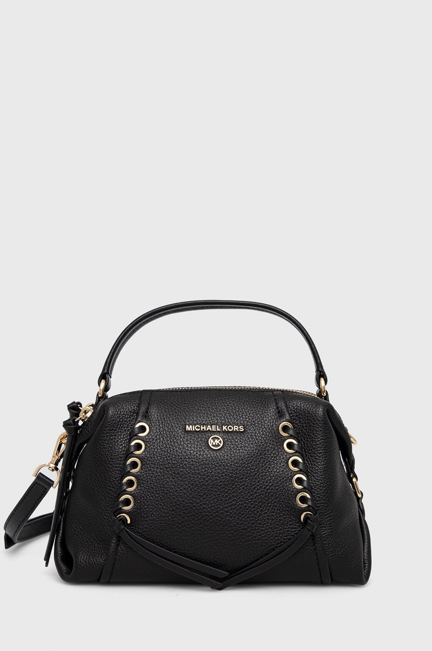 

Кожена чанта MICHAEL Michael Kors в черно, Черен