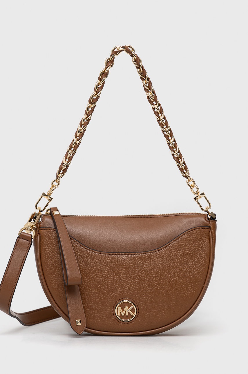 

Кожена чанта MICHAEL Michael Kors в кафяво, Кафяв